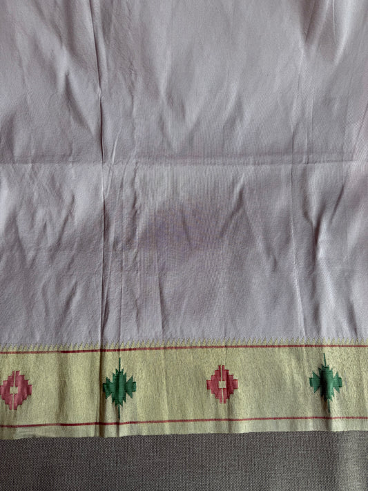 Pale Pink 'Barao Panja' Border Blouse Piece