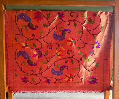 All Over Peacock Jaal Tissue Blouse Piece