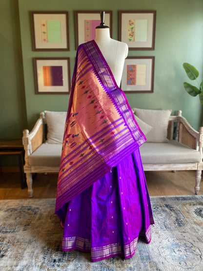 Purple Paithani with Classic Pallu