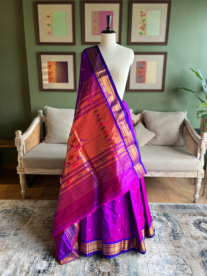 Purple Paithani with Classic Pallu