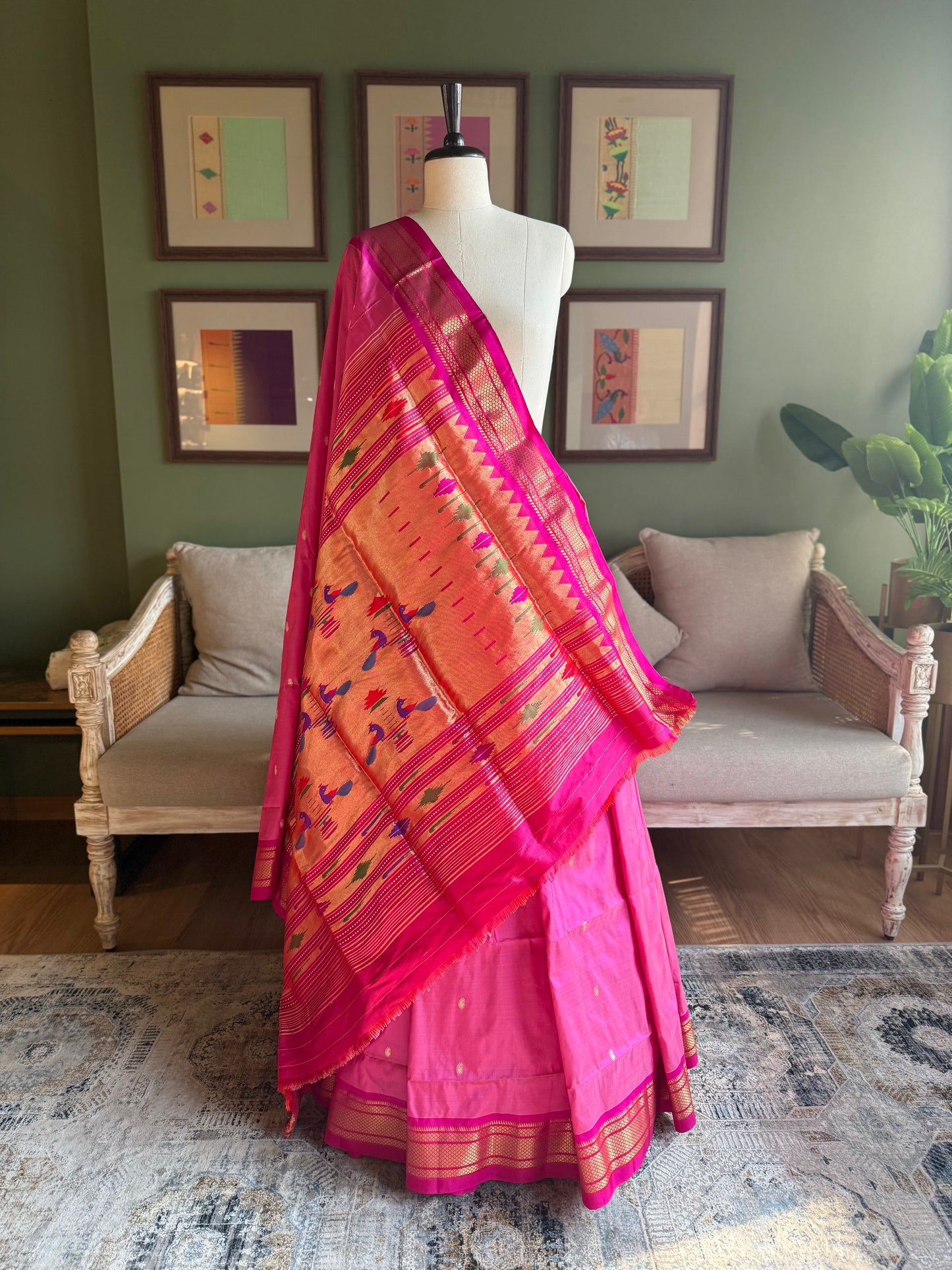 Pink Paithani with Classic Pallu