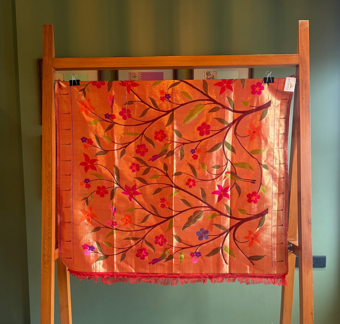All Over Floral Jaal Tissue Blouse Piece