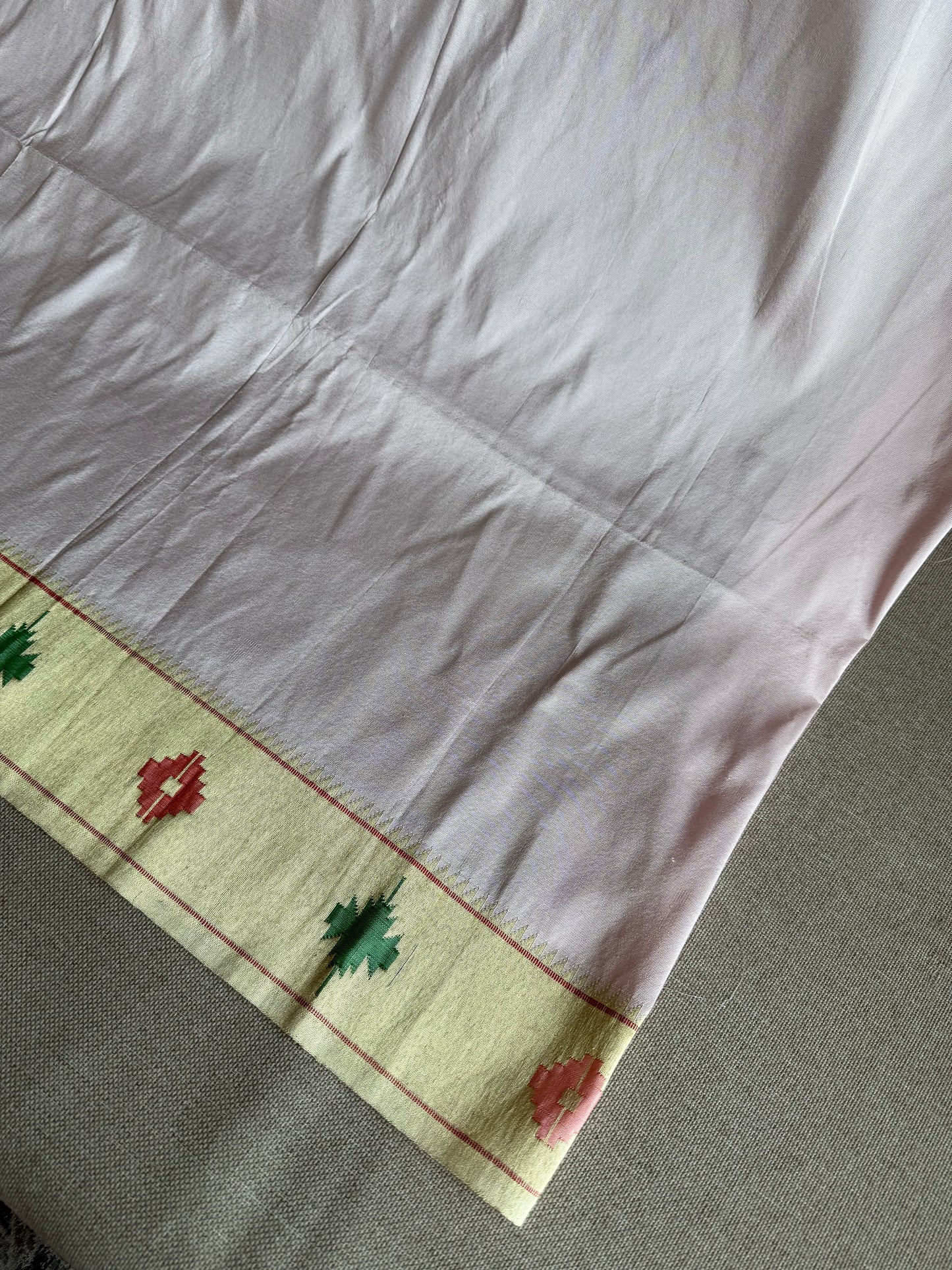 Pale Pink 'Barao Panja' Border Blouse Piece