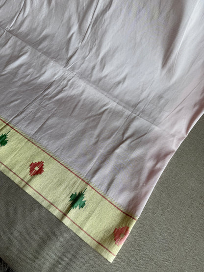 Pale Pink 'Barao Panja' Border Blouse Piece