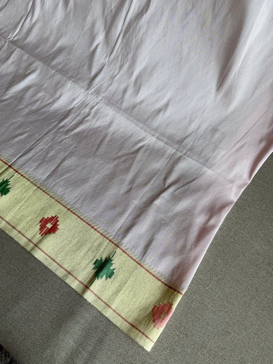 Pale Pink 'Barao Panja' Border Blouse Piece