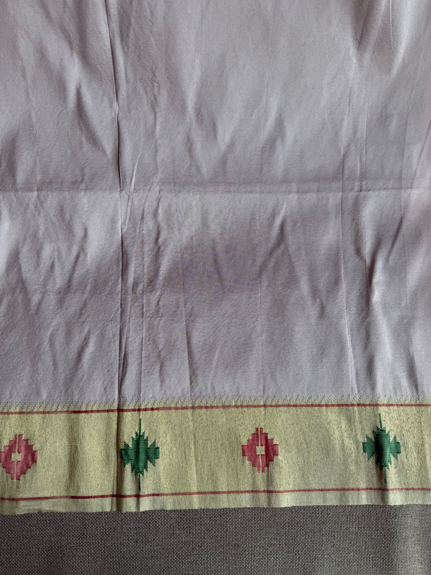 Pale Pink 'Barao Panja' Border Blouse Piece