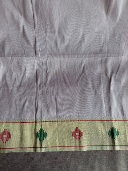 Pale Pink 'Barao Panja' Border Blouse Piece