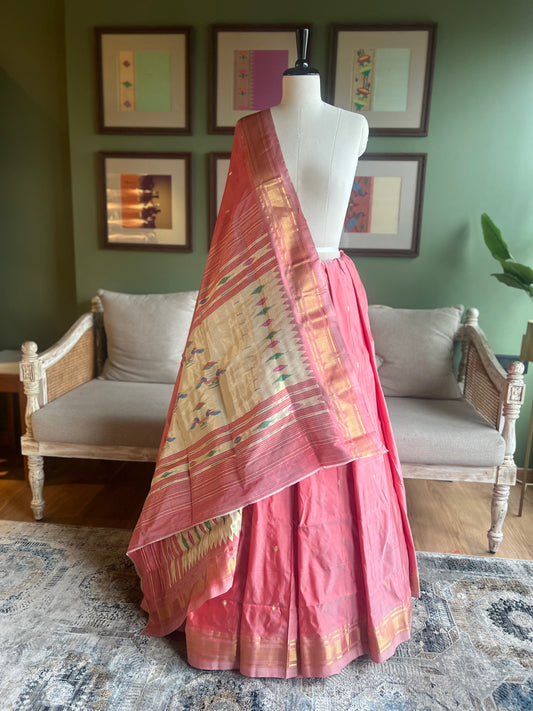 Peach Paithani with Classic Pallu