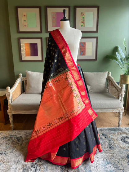 Vintage Cotton Silk Paithani with Tava Pallu