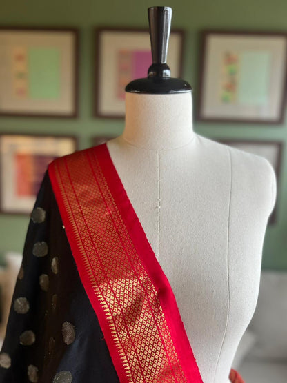 Vintage Cotton Silk Paithani with Tava Pallu