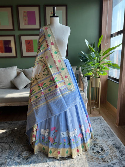 Barao Panja & Pichwai Cotton Paithani