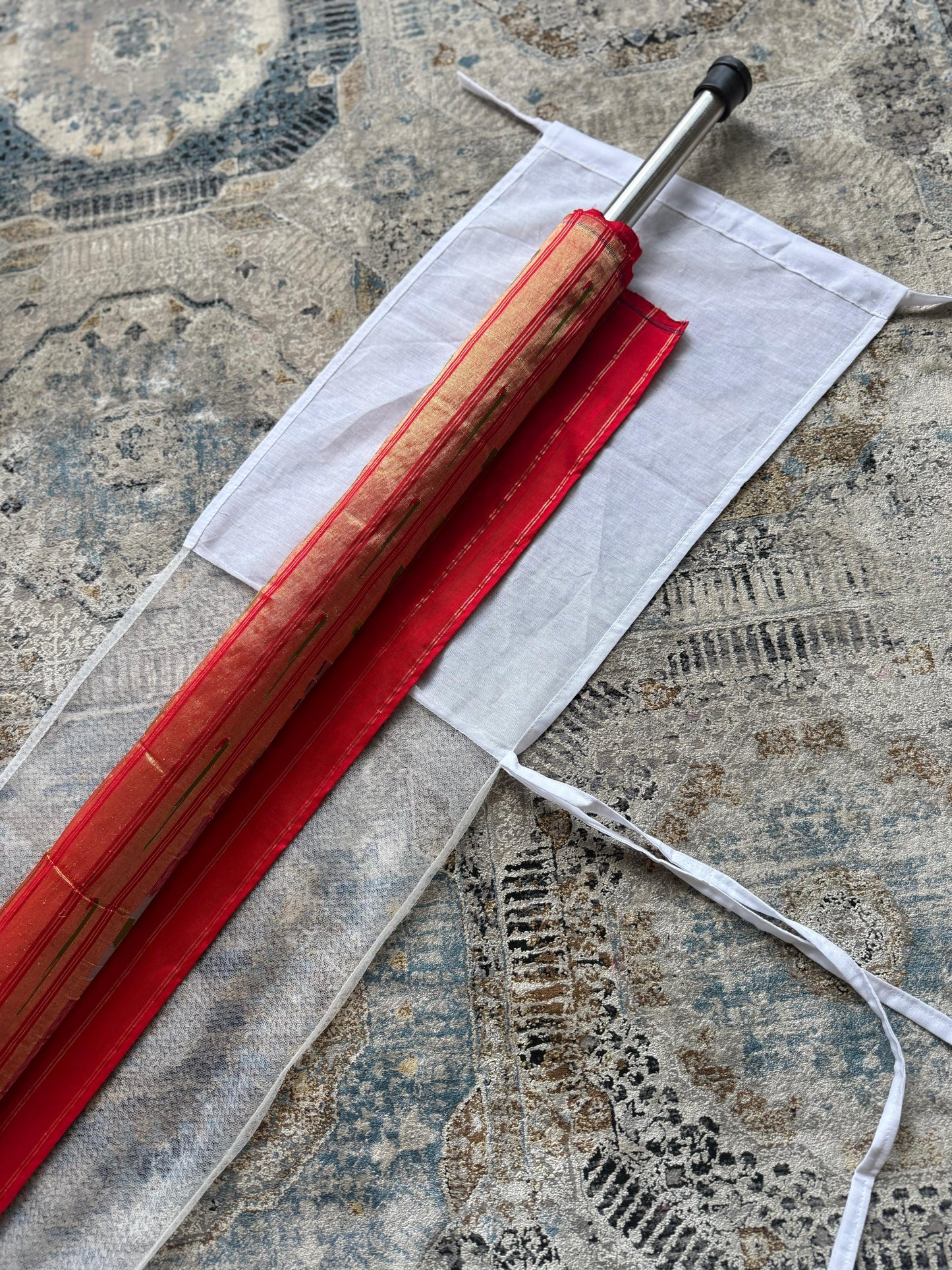 Muslin Rod Cover with Mesh Panel
