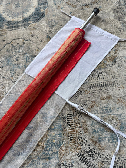 Muslin Rod Cover with Mesh Panel
